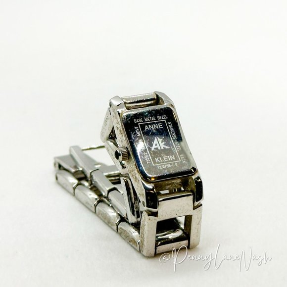 Anne Klein Accessories - Anne Klein 12/6736 Silver & Black Swiss Movement Watch